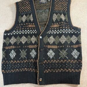 Men's Patterned Knit Vest 0223